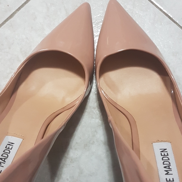 NEW Steve Madden Rose Blush Patent Heels | Size 8 - Picture 13 of 13
